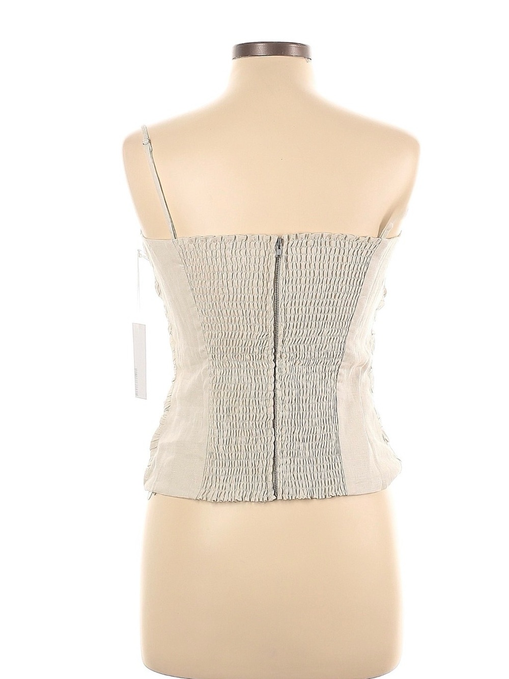 Reformation Cream Ruched Bustier Camisole - Picture 2 of 4
